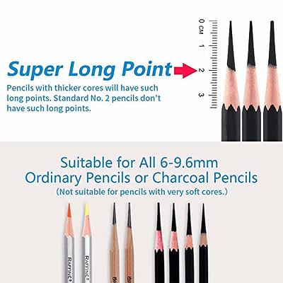 Long Point Pencil Sharpener Manual for Art Charcoal Pencils/drawing/sketching  Pencils Adjustable Points 