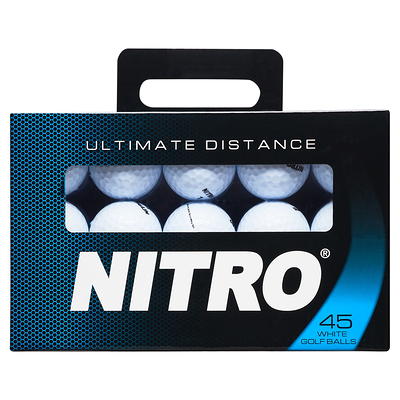 Nitro Golf Ultimate Distance Golf Balls, White, 45 Pack - Yahoo Shopping