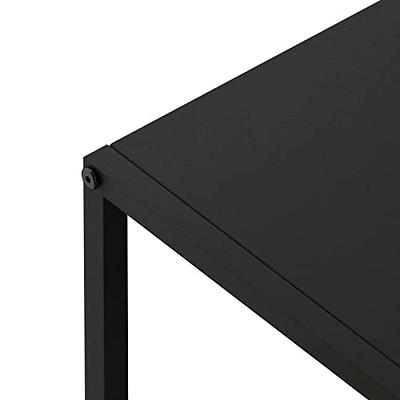 Hommoo End Table, Square Side Table Modern Night Stand with 2-Tier