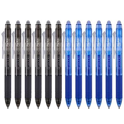 Lineon Erasable Gel Pens, 18 Colors Retractable Erasable Pens Clicker, Fine Point, Make Mistakes Disappear, Assorted Color Inks for Drawing Writing