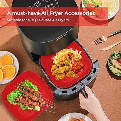 4PCS Air Fryer Silicone Liners,LYHOLKEER Dual Air Fryer Silicone Pot for 8  QT,Heat Resistant Rectangular Silicone Air Fryer Basket,Air Fryer Liners  Reusable for Air Fryer Accessories - Yahoo Shopping