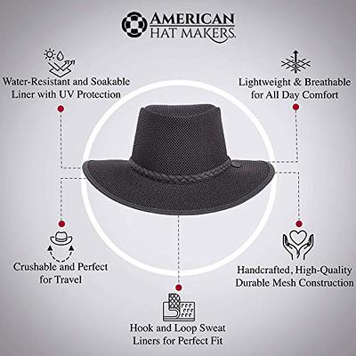 American Hat Makers Soaker Hat — Mesh Sun Hat for Men and Woman (Black,  Large) - Yahoo Shopping