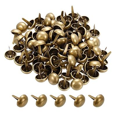 PATIKIL 15x20mm Mini Brads Paper Fasteners, 100 Pack Round Brads Fastener  for Art Crafting Decorative Scrapbooking Cards DIY, Bronze Tone - Yahoo  Shopping