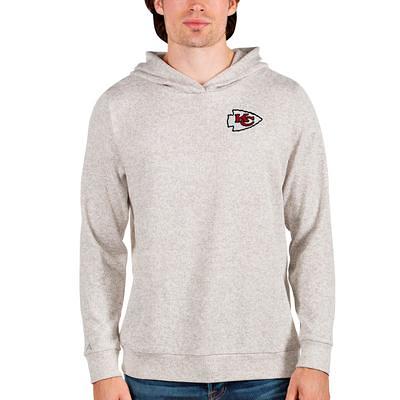 Women's Antigua Red Kansas City Chiefs Victory Chenille Pullover Hoodie