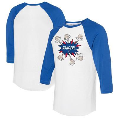 Houston Astros Tiny Turnip Infant Clemente Raglan 3/4 Sleeve T-Shirt -  White/Navy