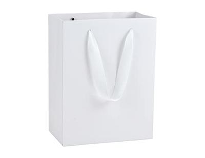 HUAPRINT White Paper Bags,White Gift Bags,Shopping Bags with