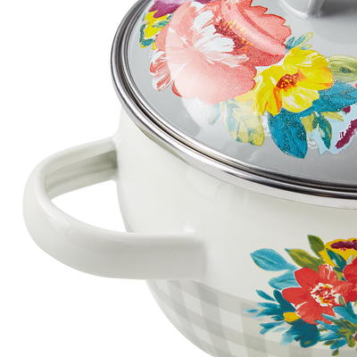 The Pioneer Woman Sweet Romance 1.05-Quart Enamel on Steel Mini Dutch Oven  with Lid, Set of 2 - Yahoo Shopping