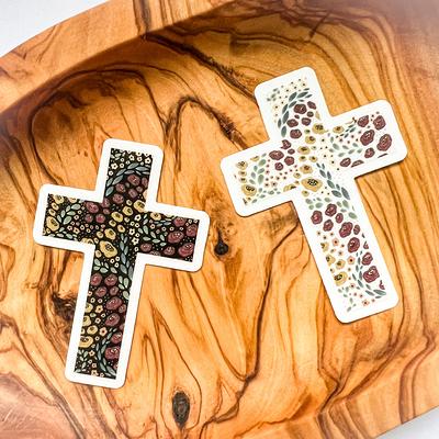 Thick Cross Sticker