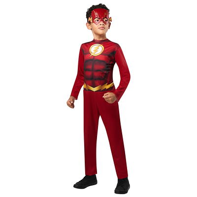 DC B Brady NFL Boys Rookie Muscle Suit, Red/Black/White Halloween Costume