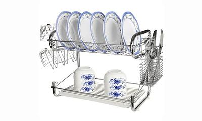 Genteen Dish Drying Rack, Stainless Steel Dish Rack with