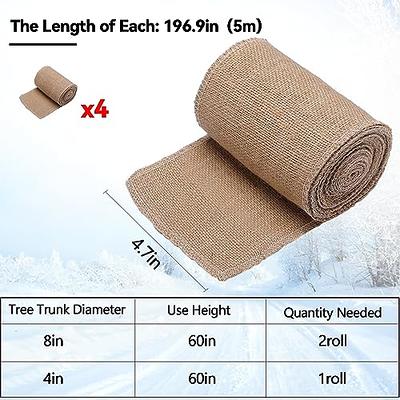 ANPHSIN 4 Rolls Natural Burlap Tree Wraps, 4.7in x 16.4ft Burlap Tree  Protector Wraps, Burlap Rolls Trunk Guard for Gardening Tree, Antifreeze  Plant Bandage to Keep Warm - Yahoo Shopping