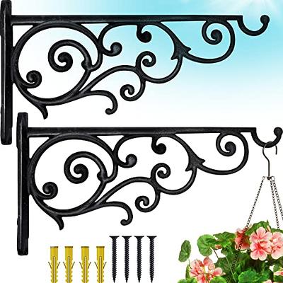 NACETURE Ceiling Hooks for Hanging Plants 3 Pack - Plant Hanger Indoor  Hanging Hooks Metal Plant Bracket Iron Lanterns Hangers for Wind Chimes