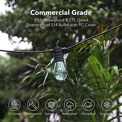 XMCOSY+ Outdoor String Lights, 48Ft Patio Lights with 16 Edison  Shatterproof Bulbs, Dimmable Outdoor Lights Waterproof LED String Lights  for Outside, Patio, Porch, Yard - Yahoo Shopping