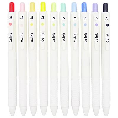 ZRE Gel Pens Fine Point 12 Pcs, 0.5 mm Ink Pens, Black Pens Retractable  Journaling Pens for Note Taking, Planner, Nurses, Smooth Writing Pens