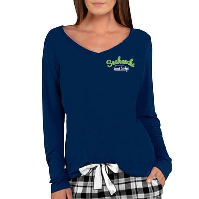 Women's Concepts Sport College Navy/Neon Green Seattle Seahawks