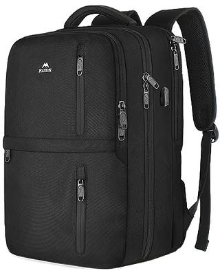  MOMUVO Large Travel Backpack Women, Flight Approved Carry On  Backpack, Water Resistant Anti-Theft Casual Daypack School Bag Fit 17 Inch  Laptop with USB Charging Port, Black : Electronics