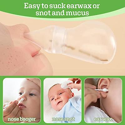 Baby Nasal Aspirator and Booger Sucker for Newborns Toddlers BPA Free Bulb  Syringe - Safe Nose Cleaner Reusable Nose Sucker 