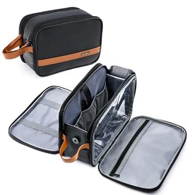 Mens Toiletry Bag Shaving Dopp Case for Travel by Bayfield Bags Black