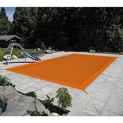 TANG 16'x28' Rectangle Winter Pool Cover Pool Safety Covers for In-Ground  Swimming Pools Inground Pool Leaf Net Cover Wire Rope Hemmed All Edges  (Orange) - Yahoo Shopping