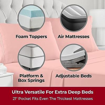  Extra Deep Pocket Sheet Sets for Air Mattress - Deep