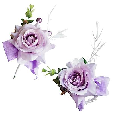 YESKY Rose Corsage and Boutonniere Set, 2PCS Handmade Artificial Flower  Bride Wrist Corsage Wristlet Bracelets Wristband Men Boutonniere for  Wedding Flowers Accessories Prom Suit Decorations - Yahoo Shopping