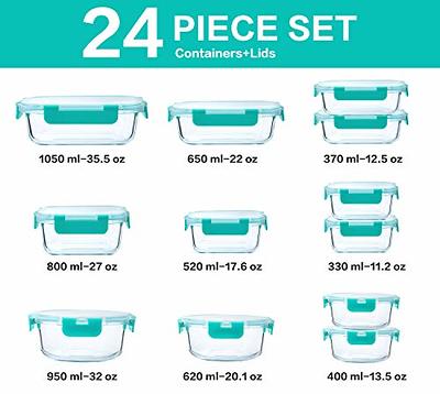 Freshware Food Storage Containers [24 Set] 32 oz Plastic Deli