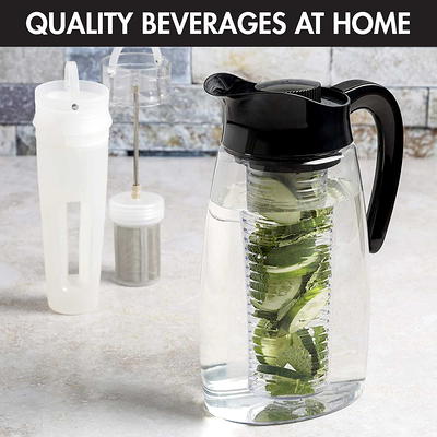 Flavor It 3-in-1 Beverage System with 2.9QT Tritan Pitcher, Tea Infuser,  Flavor Infuser, Chill Core- Black - Yahoo Shopping