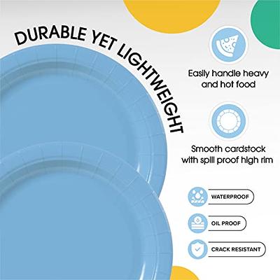 Exquisite Light Blue Paper Plates 9 Inch 100 Count - Light Blue 9 Inch Paper  Plates - Bulk Paper Plates Light Blue Disposable Plates - Disposable Cake Plates  Paper Plate Light Blue - Yahoo Shopping