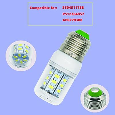 5304511738 Refrigerator LED Light Bulb (Warm), Replace PS12364857 AP6278388  4584444 KEI D34L Refrigerator Bulb for Frigidaire Electrolux Kenmore  Refrigerator - Wattage: 35W (Wide Voltage: 85 