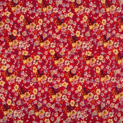 Cherry/ flowers Print on Nylon spandex fabric 4way Stretch. Fabric