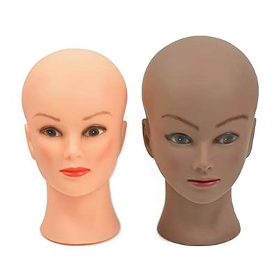 Wig Styling Head - Bald Mannequin Head for Wigs