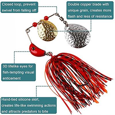 Fishing Lures Spinner-Bait 6pcs Bass Fishing Lures Hard Metal