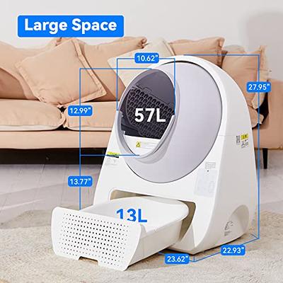 PETKIT Self Cleaning Cat Litter Box Pura Max, Newest Version Automatic Cats  Litter Box APP Remote Control with Large Space