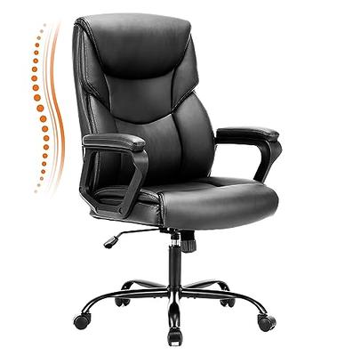 Vineego High Back PU Leather Executive Office Desk Chair Adjustable Business Managers Chair Ergonomic Swivel Computer Chair with