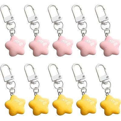 10pcs Chubby Star Key Chains for Car Keys Star Keychain Accessories Cute  Keychains for Women Bag