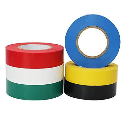 QILIMA Electrical Tape Colors 6 Pack 3/4-Inch by 60 Feet,Lead-Free Flame  Retardant Electrical Tape, Adhesive for General Home Vehicle Auto Car Power  Circuit Wiring Multicolor (130mic) - Yahoo Shopping