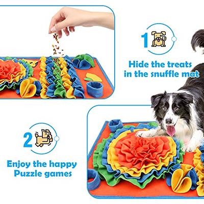 ZMUBB Pet Snuffle Mat for Dogs Sniff Mat Nosework Feeding Mat Slow Feeder  Interactive Dog Puzzle