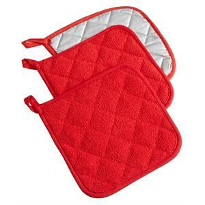 DII White Terry Oven Mitt (Set of 2) - Heat Resistant, Flexible