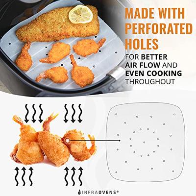 Air Fryer Accessories 12 pcs Compatible with Ninja, Power XL, Gourmia +  more, 100pcs Parchment Paper Liners, Silicone Mat, Stainless Steel Rack