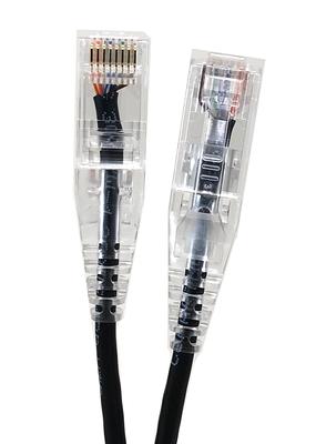 Micro Connectors, Inc 7 ft. CAT 8 SFTP 26AWG Double Shielded RJ45 Snagless  Ethernet Cable Black (5-Pack) E12-007B-5 - The Home Depot