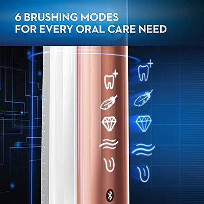 Oral-B iO Series 3 Limited Rechargeable Electric Powered Toothbrush, Black  with 2 Brush Heads and Travel Case - Visible Pressure Sensor to Protect