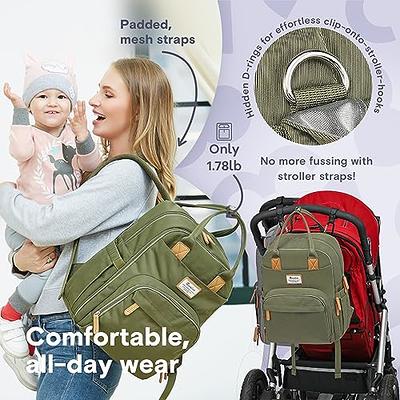 Best Diaper Bag Backpack, Leather Moms & Dads Diaper Bag for Baby Shower  Gifts, Baby Bag for Baby Registry, Hospital Bag as Mom Holiday Gift 