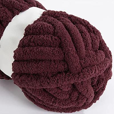 4 PCS 400g Soft Chenille Yarn Velvet Yarn for Crocheting,Fluffy Yarn for  Knitting and Crochet DIY Craft,Warm Yarn for Blanket Bag Hat Scarve Clothe