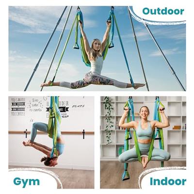 Yoga Trapeze Swing Set for Home & Outdoor, Easy Setup for Strength,  Balance & Back Pain Relief