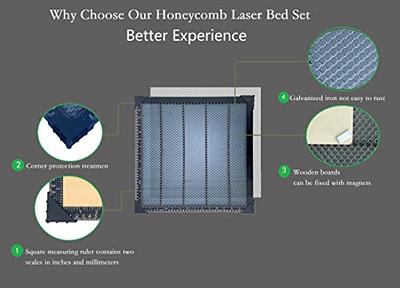 Honeycomb Working Bed, 15.7X 15.7X 0.86 Honeycomb Laser Bed, Aluminum  Honeycomb Working Table Board with Aluminum Plate, Honeycomb Cutting Table  for Co2 Or Diode Laser Engraver Cutting Machine - Yahoo Shopping