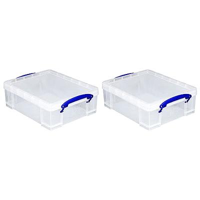 Really Useful Box Plastic Storage Container 8.1 Liters 14 x 11 x 5