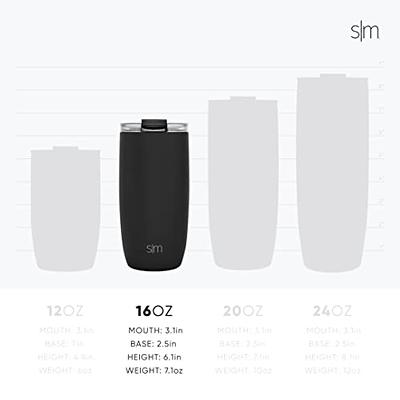 Simple Modern Travel Coffee Mug Tumbler with Flip Lid, Reusable Insulated  Stainless Steel Cold Brew Iced Cup Thermos, Gifts for Women Men Him Her, Voyager Collection, 16oz