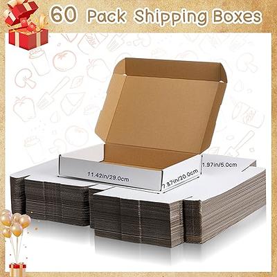 Ireer 60 Pcs 11 x 8 x 2 Inch Small Shipping Boxes Corrugated Cardboard  Christmas Gift Boxes Brown Mailer Boxes Literature Mailer Boxes for Small  Business, Flat Box Empty Packing Boxes - Yahoo Shopping