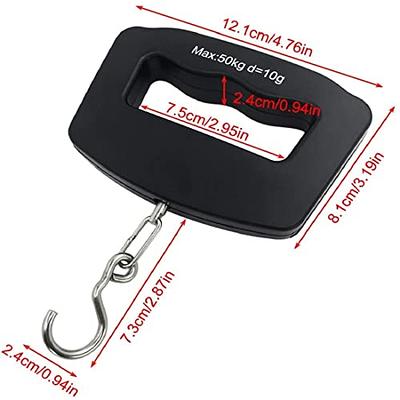 Portable Digital Luggage Weight Scale 10g-50kg LCD Display Pocket