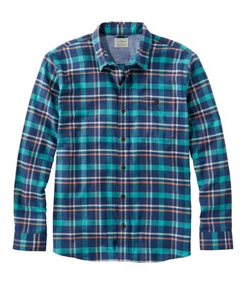 Men's Comfort Stretch Chambray Shirt, Traditional Untucked Fit, Long-Sleeve Dark Indigo XXL, Cotton Blend | L.L.Bean